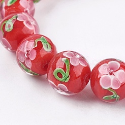 Бусы лэмпворк ручной работы&nbsp;LAMP-K029-02A