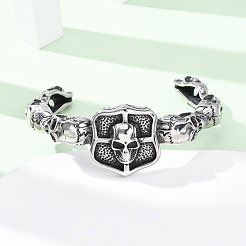 Браслеты-манжеты из хирургической нержавеющей стали 316&nbsp;BJEW-C142-01C-AS