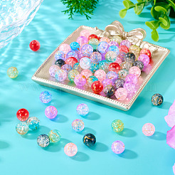 200 шт. 8 цвета прозрачные хрустящие акриловые бусины DACR-TA0001-01