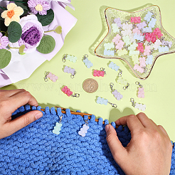 60шт. подвеска в виде медведя из акрила HJEW-ME00031