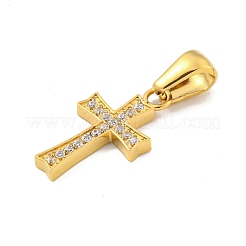 Подвески из нержавеющей стали 304 с ионным покрытием (IP) и кубическим цирконием&nbsp;STAS-C102-04C-G