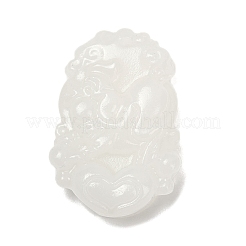 Резные подвески из натурального белого нефрита&nbsp;LS-G-S384-01L