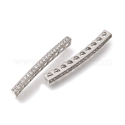 Messing-Mikropavé-Abstandshalter mit klaren Zirkonia&nbsp;KK-C255-42P