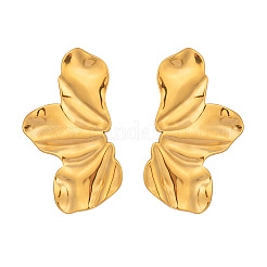 Серьги-гвоздики в форме крыльев бабочки из нержавеющей стали ZG8385-1