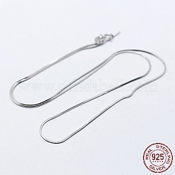 Collane a catena in argento sterling placcato rodio anti-ossidazione 925&nbsp;STER-F039-14P