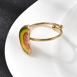 Регулируемые эмалированные манжеты из нержавеющей стали 304 для женщин&nbsp;LS-RJEW-B152-01G-01