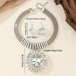 Ensemble de bijoux tournesol en aluminium&nbsp;WG15403-01