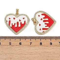 Ottone micro spianare pendenti zirconi&nbsp;KK-A257-16G-01
