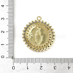 Pendentifs avec zircon cubiques à micro-pavés en laiton&nbsp;LS-KK-M322-37G
