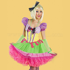 80s карнавальный костюм неоновые аксессуары пачка праздничный костюм комплекты DIY-WH20062-11C