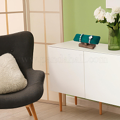 Espositori per braccialetti con barra a T in velluto con base in legno&nbsp;BDIS-WH0010-10A