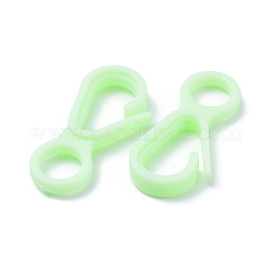 プラスチックカニカン  薄緑  33x15.5x4.5mm  穴：7.5mm&nbsp;KY-D012-07