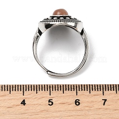 Кольца из натурального драгоценного камня RJEW-A084-07AS