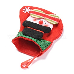 Calza di natale appesa in stoffa&nbsp;HJEW-B003-15