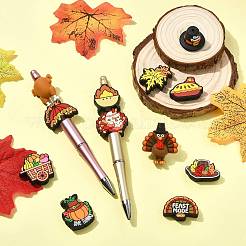 12 Stück Silikonperlen für Thanksgiving in 12 verschiedenen Ausführungen&nbsp;SIL-FS0001-37