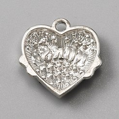 Legierung rhinestone-anhänger&nbsp;ALRI-WH0008-19E