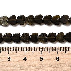 Естественный золотистый отлив обсидиан бисер пряди G-A272-A01-33A