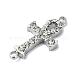 Подвески-коннекторы из нержавеющей стали 304 с кристаллами и стразами&nbsp;STAS-Z065-02P-01