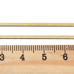 Ионное покрытие (ip) 304 нержавеющая сталь плоские цепи змейки ожерелья для женщин мужчин&nbsp;NJEW-U019-02G