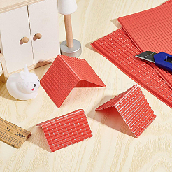 8 foglio 2 tegole in plastica stile tetto&nbsp;DIY-BC0005-24B