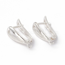 Латунные серьги-кольца с застежкой сзади KK-A172-21S