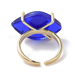 Bunte Malerei-Oval mit offenem Manschettenring des bösen Blicks&nbsp;RJEW-I086-13G-01