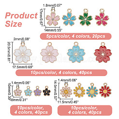 Подвески из сплава эмали 140шт 16 стиля&nbsp;ENAM-AR0001-69