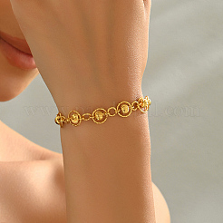 Модные латунные круглые бусины браслеты для женщин&nbsp;YB1680