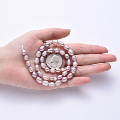 Нити из натурального культивированного пресноводного жемчуга PEAR-N012-07H