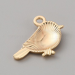 合金エナメルチャーム  ライトゴールド  鳥のチャーム  ミディアム蘭  15x19x2mm  穴：1.8mm  10個/袋&nbsp;ENAM-WH0065-30LG-04