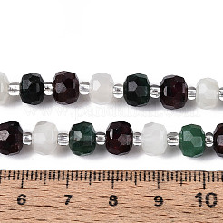 Нити бусин из натурального фуксита G-T144-20A-01