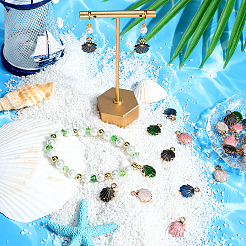 50 шт. 5-х цветные подвески из позолоченного сплава с эмалью&nbsp;FIND-SC0012-80