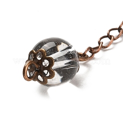 Pendenti con pendolo da rabdomante triangolare in quarzo rosa naturale&nbsp;G-G022-01R-02