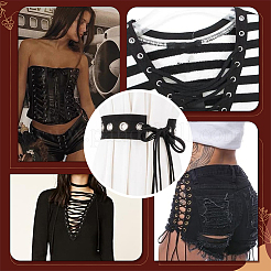 2 цвет хлопчатобумажная лента с люверсами и латунными кольцами для люверсов OCOR-PH0002-34