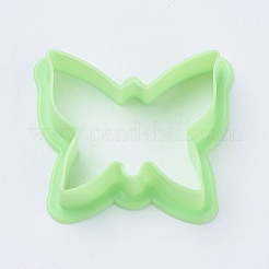 DIYの子供のおもちゃのセット  粘土型ツールキット  plasticine教育面白いおもちゃ  薄緑  34~40x28~48x11.5mm  10個/セット&nbsp;LS-DIY-WH0022-03