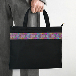 Лента из полиэстера с вышивкой в этническом стиле OCOR-WH0078-235