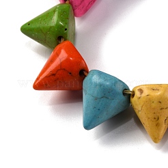 Синтетических нитей бирюзовые бусы&nbsp;G-C147-15B