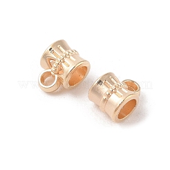 Ccb プラスチック チューブ ベイル  ゴールドカラー  10x8x7mm  穴：2mm  内径：5mm&nbsp;CCB-N006-45G
