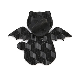 Halloween-Katzen-Fledermaus-Emaille-Anstecknadeln&nbsp;JEWB-B041-05A