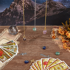 6 шт. 6 стиля латунный мешочек-макраме подвеска слайдер ожерелье изготовление NJEW-PH01578