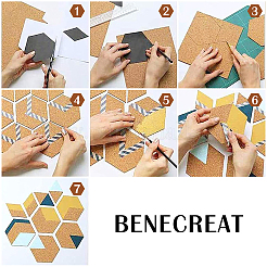 Пробковая самоклеящаяся отделка стен&nbsp;DIY-BC0004-87