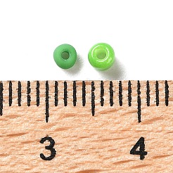 DIY 15グリッド ABSプラスチック&ガラスシードビーズジュエリー作りファインディングビーズキット  ロンデル  グリーン  2~4.5x1.5~4.5mm  穴：0.8~1.2mm&nbsp;DIY-G119-02E