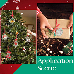 30 шт. рождественские акриловые большие подвески FIND-SC0011-41