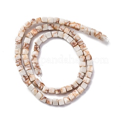 Натуральный красный линия яшмы бисер нитей G-G002-A10