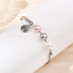 Armbänder mit Anhängern aus synthetischen&nbsp;BJEW-JB13947