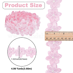 4 ярд органзы с цветочным кружевом&nbsp;OCOR-WH0070-165B