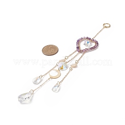 Стеклянные каплевидные и звездчатые оконные подвесные ловцы солнца HJEW-JM00905-03