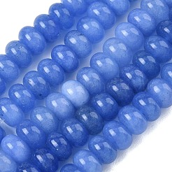 Gefärbt natürlichen weißen Jade Perlen Stränge&nbsp;GG-CBA9281-A09-5x8mm