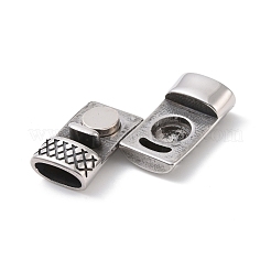 Магнитные застежки из нержавеющей стали 304 в тибетском стиле с приклеивающимися концами&nbsp;STAS-G276-28AS