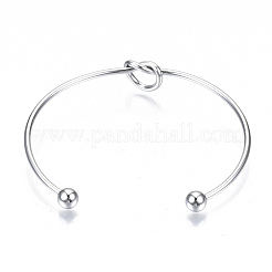 Изготовление браслета-манжеты Love Knot из нержавеющей стали 304 MAK-S073-001P
